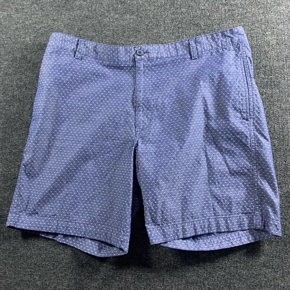 Chaps Blue Microdot Flat Front Men's Shorts